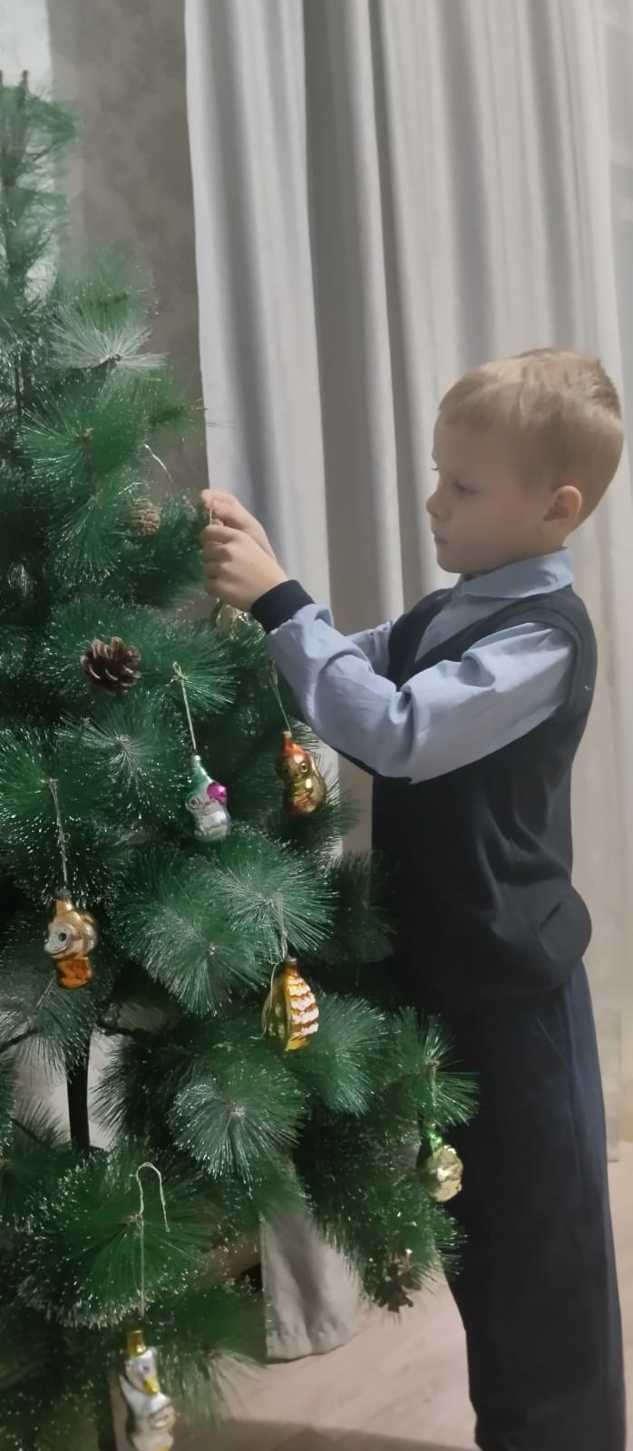 Ученик Семячковской школы стал участником акции редакции «Новый год — в кругу семьи!»