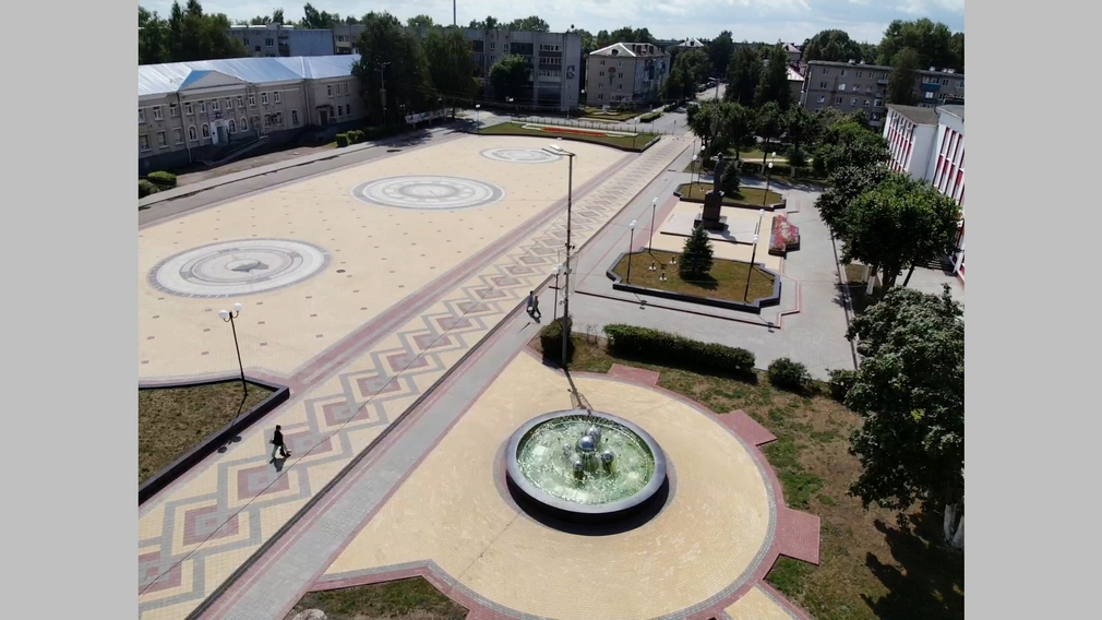 За прошлый год в брянской Унече благоустроена центральная площадь