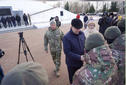 Добровольческому отряду «БАРС-Брянск» вручили новую технику