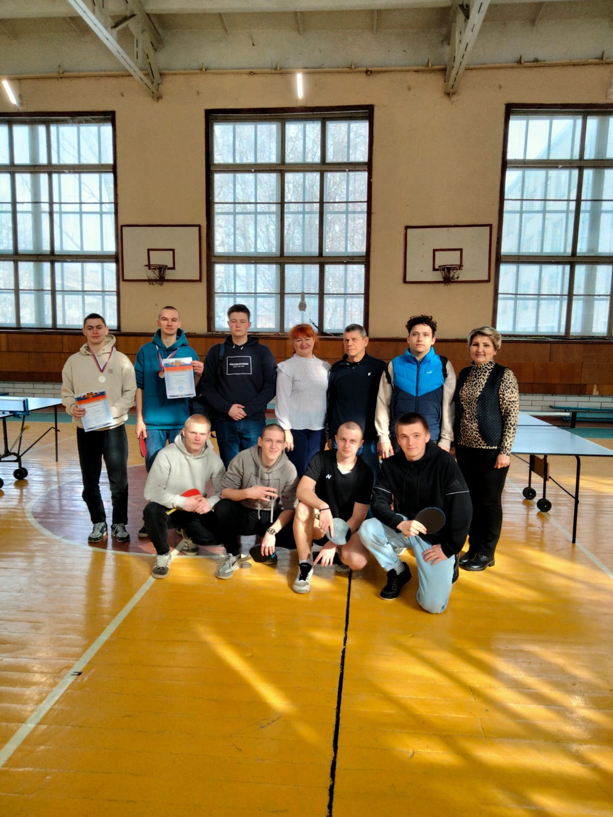 В Трубчевском политехникуме прошли соревнования по настольному теннису