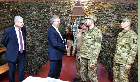 У добровольцев «БАРС-Брянск» побывали Александр Богомаз и Олег Матыцин