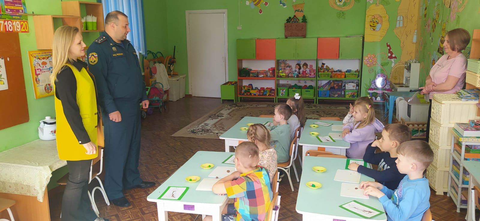 В Трубчевском детсаду «Дельфин» прошли профилактические противопожарные мероприятия