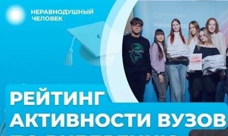 БГУ вошёл в топ-15 рейтинга активности вузов на платформе «Неравнодушный человек»
