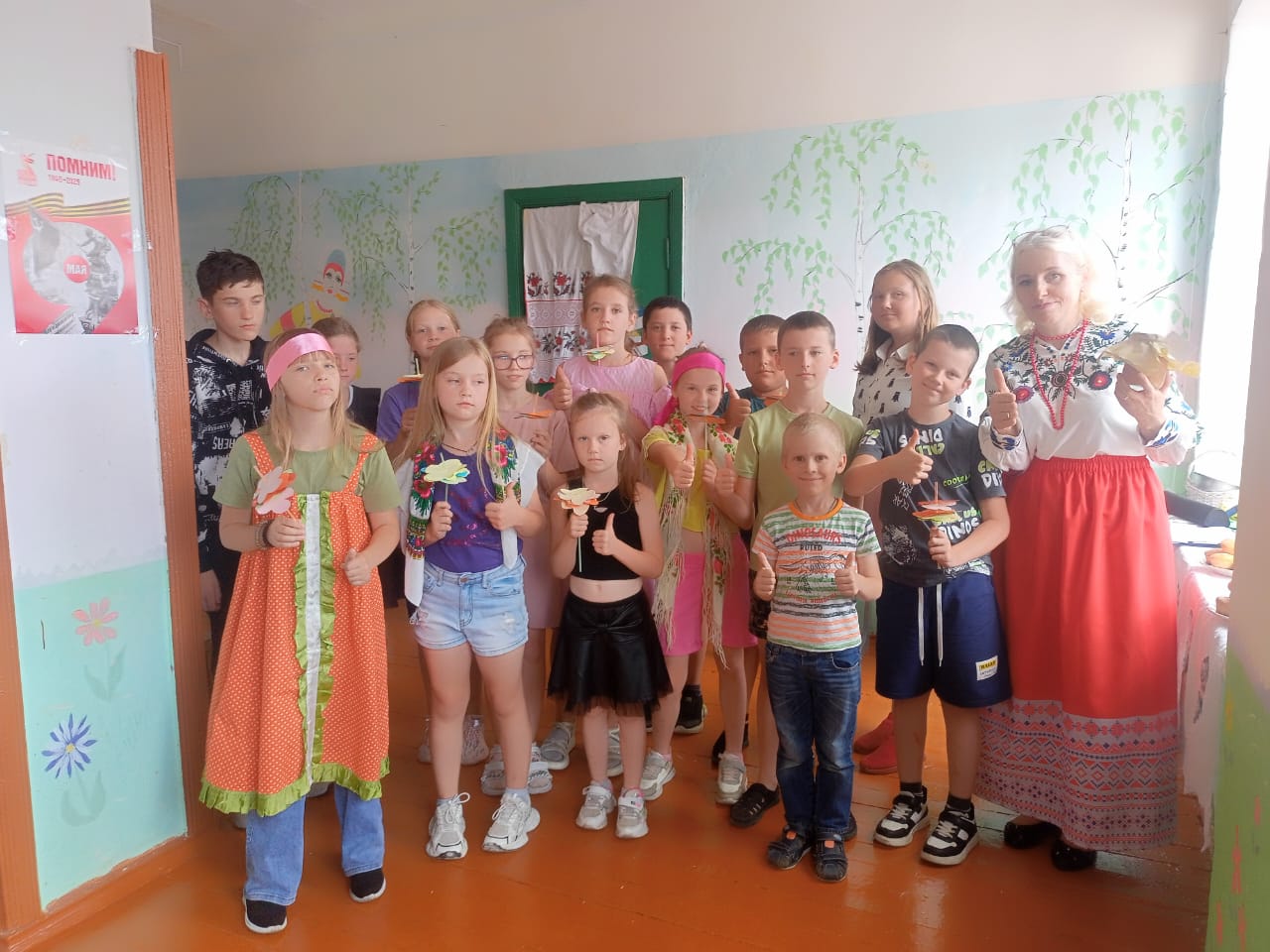 В сельской библиотеке трубчевского Сельца прошел фольклорный час