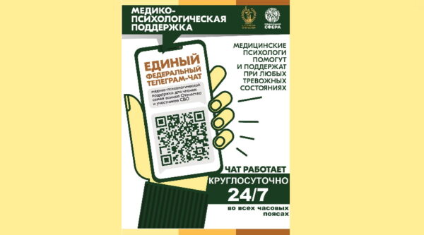 Брянцам напоминают о работе чата по оказанию медико-психологической поддержки семьям и участникам СВО