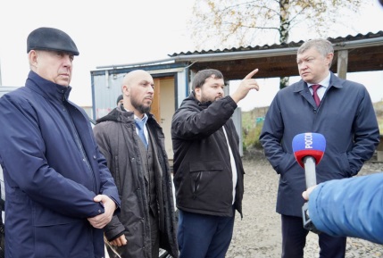 Губернатор Брянщины Александр Богомаз побывал на строящемся в Большом Полпино полигоне ТБО