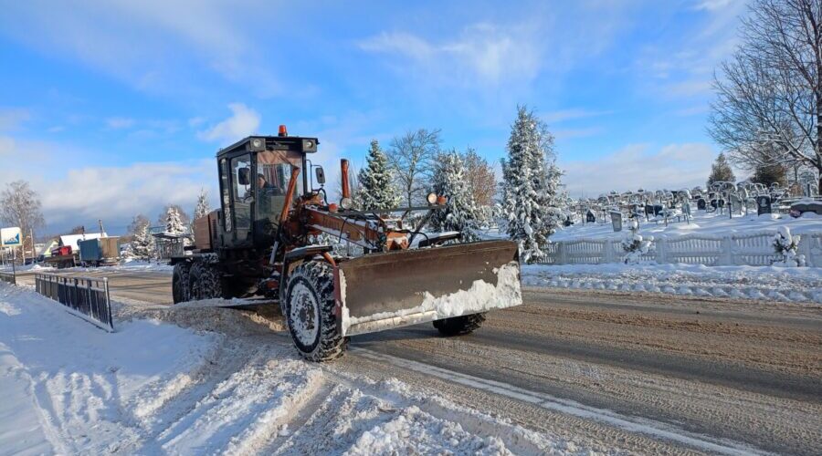 В Мглинском районе Брянщины идет активная уборка снегопада