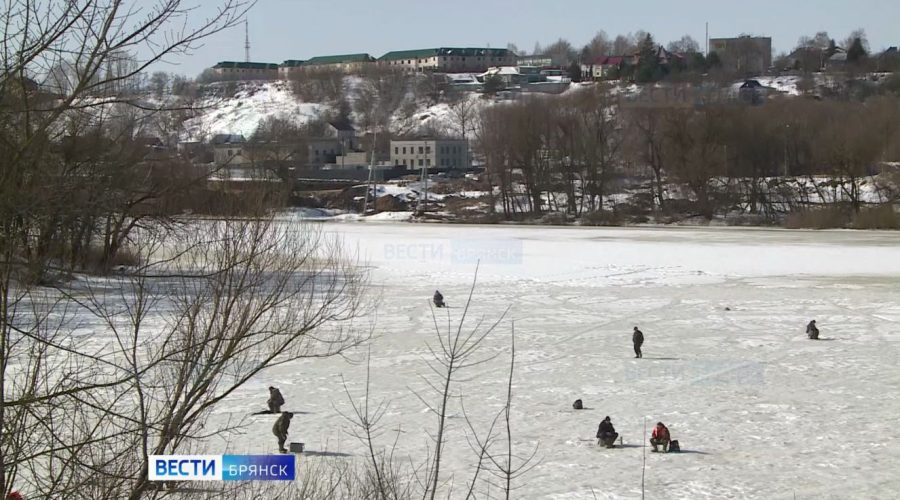 В Брянске выход на лед запрещен