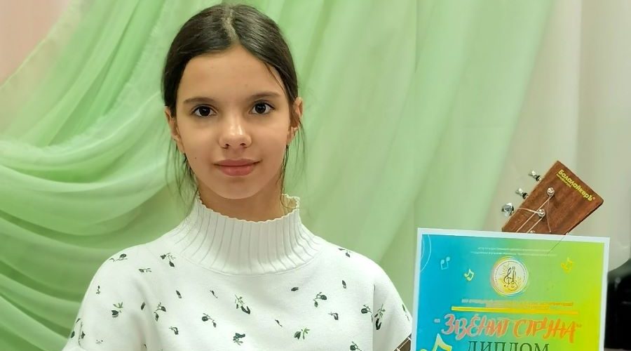 Школьники из трубчевской Белой Березки достойно выступили на конкурсе «Звенит струна»