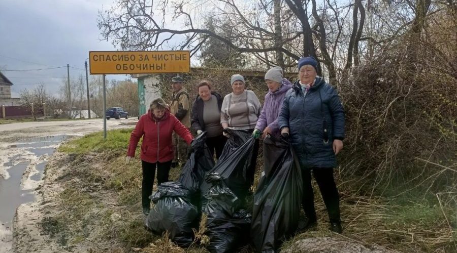Трубчане принимают участие в областном субботнике