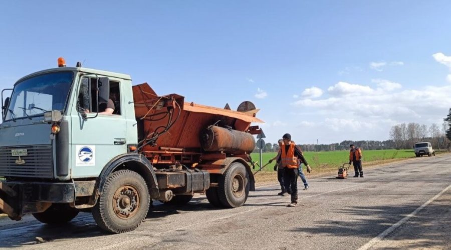 Ремонт дорожного участка продолжается в Новозыбковском городском округе