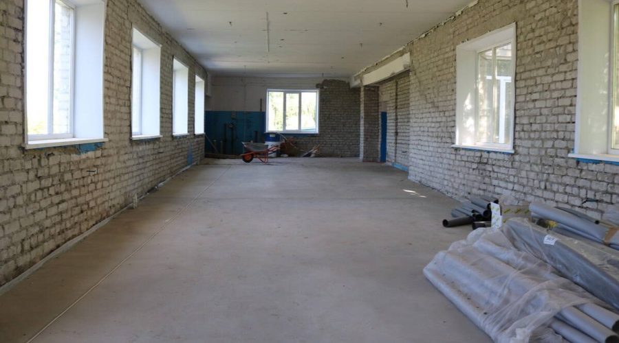В комаричской школе №1 Брянской области идет капитальный ремонт