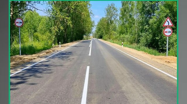 В Гордеевском районе Брянской области по нацпроекту провели ремонт участка автодороги